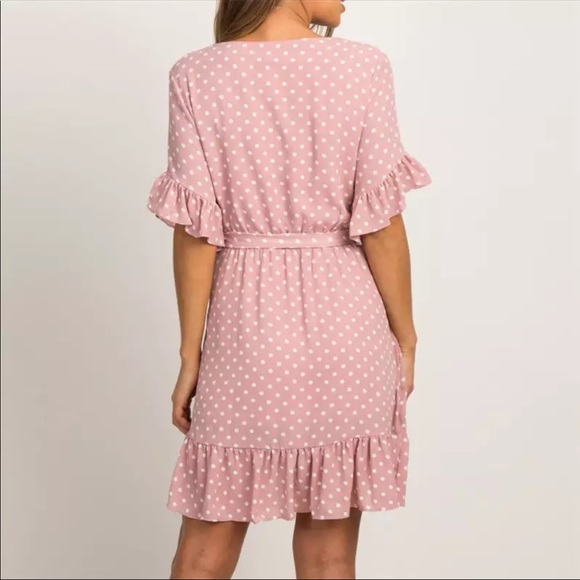 Pink polka dot dress - Picture 3 of 8
